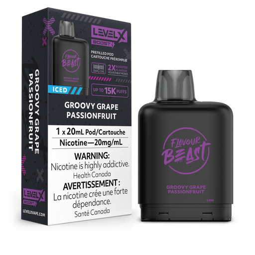 Flavour Beast Level X 15K - groovy grape passion fruit