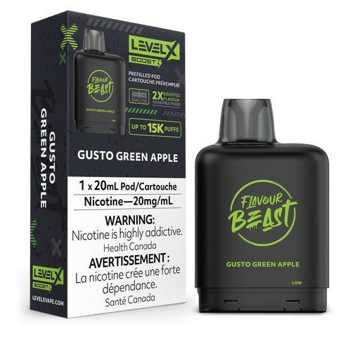 Flavour Beast Level X 15K - gusto green apple